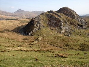 Clogwynygarreg, from the climb to Mynydd Mawr