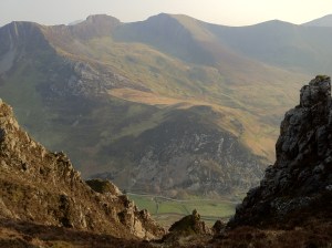 The Nantlle Ridge from Craig y Bera