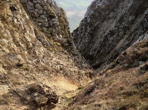 Gully on Craig y Bera